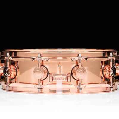 DW Collector's Series Copper 4x14 Snare - Copper Hardware image 5