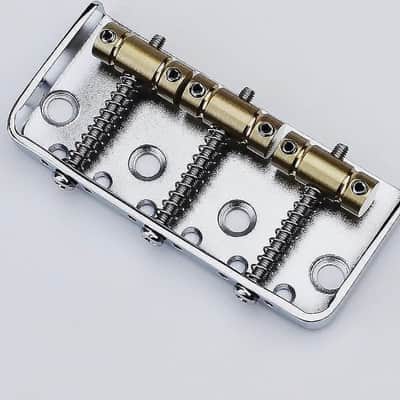 Fixed Hardtail Telecaster Tele Style Guitar Bridge with Brass Saddles image 2