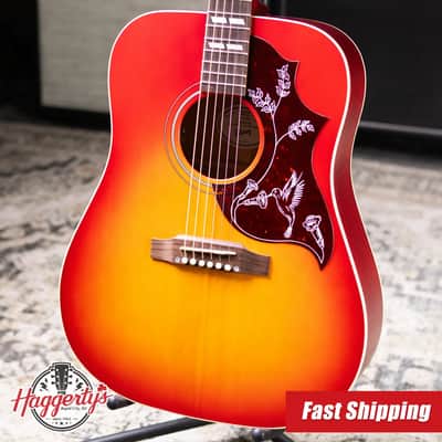 Gibson Hummingbird Special Acoustic/Electric Guitar - Satin Vintage Cherry Sunburst with Gig Bag image 1