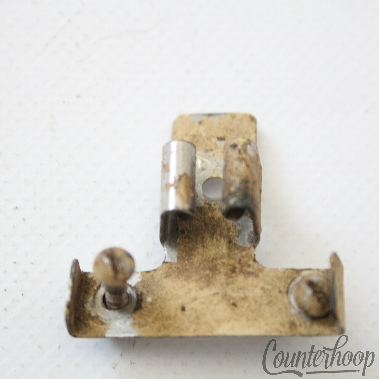 Ludwig Snare Drum Key+Holder Mount Nickel Parade Vintage 40s Stamped Marching* — main photograph