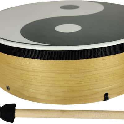Remo ET 8414 YY YingYang Hand Drum - Light-colored frame image 3