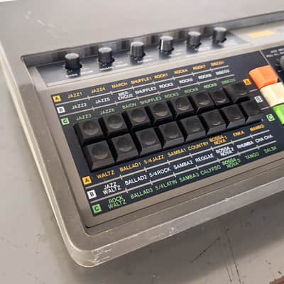 Korg KR-55B Rhythm 55B Analog Drum Machine 1980s - Gray and Blue image 2