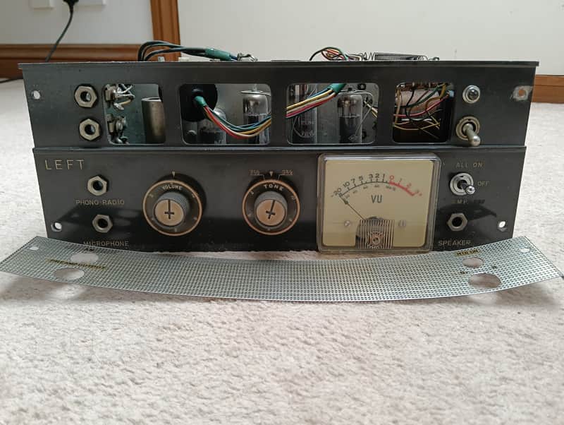 RIGHT and LEFT PAIR of AKAI M-6 Tube Recording Preamps + ready for conversion project image 1