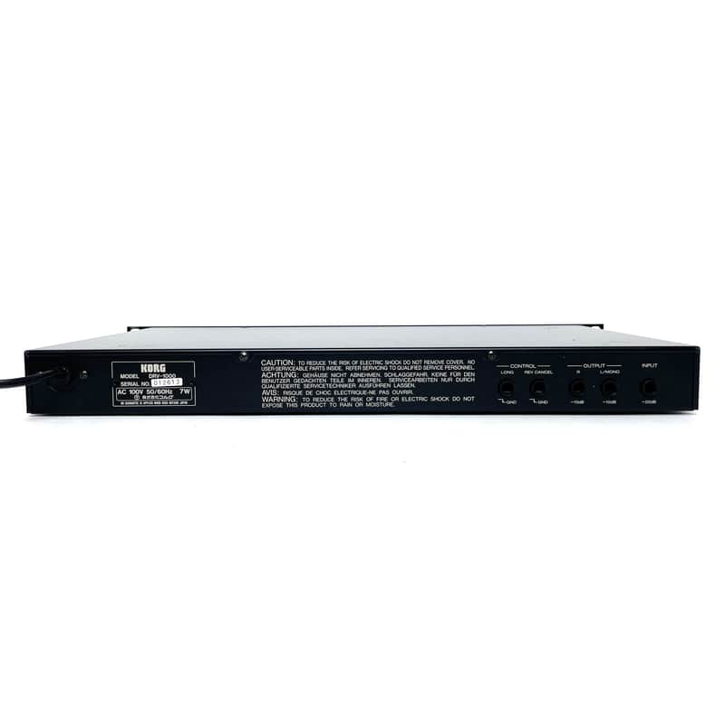 Korg DRV-1000 1980s Rack Reverb Effects Made in Japan Worldwide