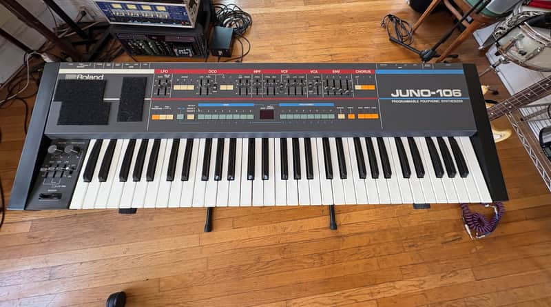 Roland Juno-106 61-Key Programmable Polyphonic Synthesizer 1984 image 1
