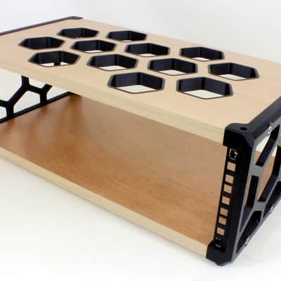 Nutshell 19" 3U DESKTOP STUDIO RACK POD CASE CABINET COMMS MEDIA AUDIO EQUIPMENT HYPLA - Black image 2