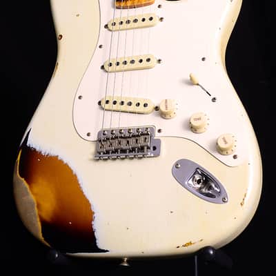 Fender Custom Shop 1959 Stratocaster Journeyman Relic NAMM 2019 LTD Olympic White/3 Tone Burst image 5