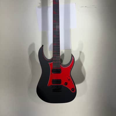Ibanez GRG131DX-BKF Electric Guitar | Black Flat Red Accents | In-House Adjusted image 1