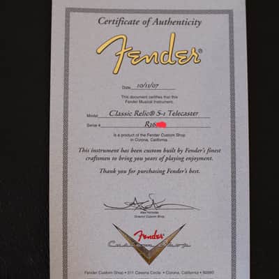 Fender Custom Shop Classic 60 Relic S1 Telecaster 2007 2TSB image 19