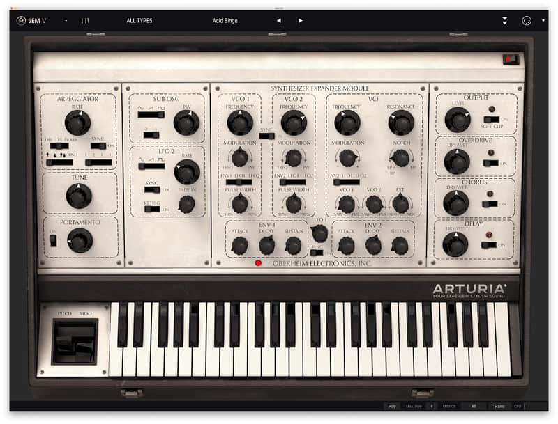 Arturia SEM V Analog Synthesizer Virtual Instrument Software image 1