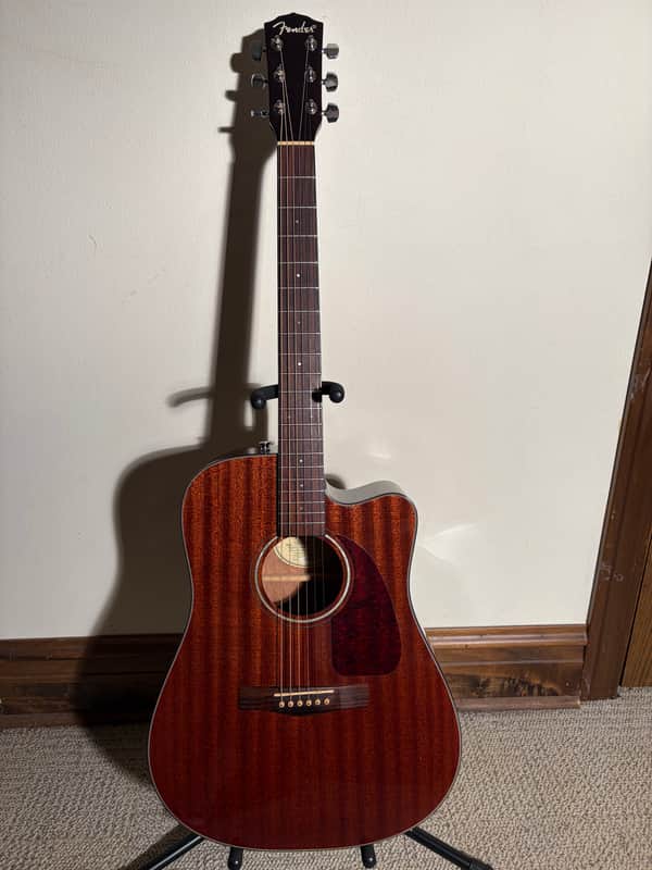 Fender CD-140SCE All Mahogany 2014 - 2015 Natural (w/ Hardshell Case) image 1