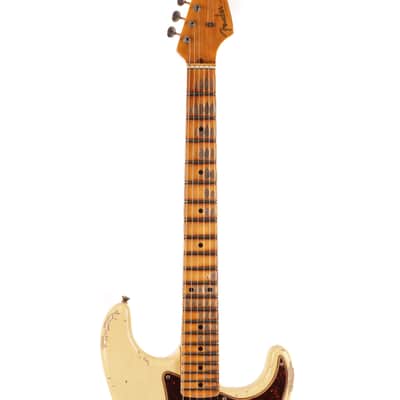 Fender Custom Shop 1956 Stratocaster Heavy Relic Guitar - Aged Vintage White - CHUCKSCLUSIVE - #R125401 image 9