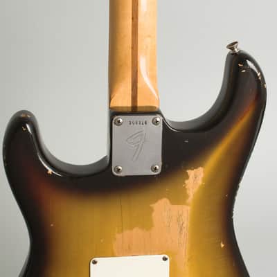 Fender Stratocaster Solid Body Electric Guitar (1971), ser. #308316, original black tolex hard shell case. image 24