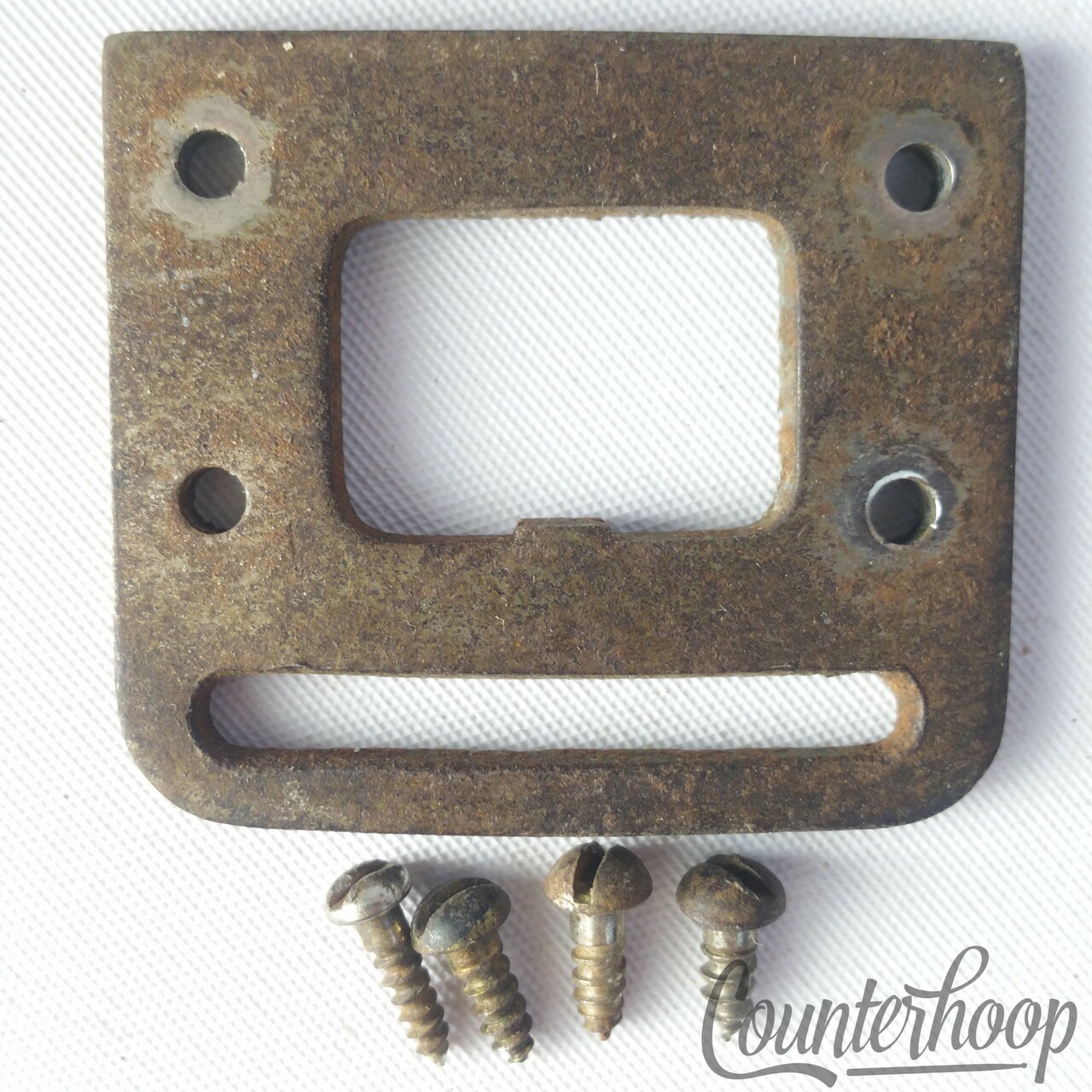 Leedy Snare Drum Marching Harness Wood Hoop Attachment Mount Nickel Vintage 10s — main photograph