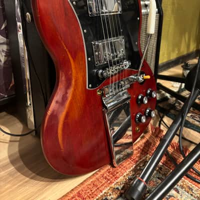 Upgraded, Modified & Distressed Gibson SG Special Faded with Rosewood Fretboard, Faded Worn Cherry w/HSC image 4