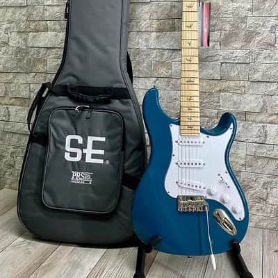 PRS #112108::6J: SE Silver Sky Maple Neck, Nylon Blue with Gig Bag image 1