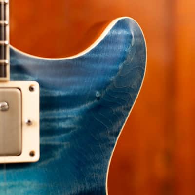 Nik Huber Orca 59 Blue Turquoise Glow Brazilian RW Fretboard image 6