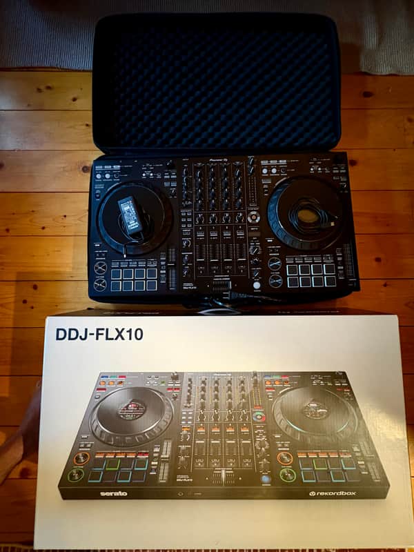 Pioneer DDJ-FLX10 4-Channel DJ Controller 2024 Black image 1