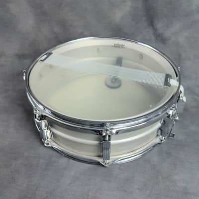 1970s Ludwig Acrolite 14x5 Aluminum Snare Drum with Hard Case - Blue & Olive Badge image 14