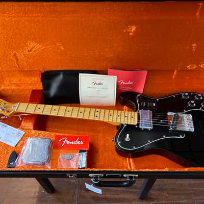 Fender American Vintage II '77 Telecaster Custom Maple Black #VS220382 8lbs 0.9 oz image 1