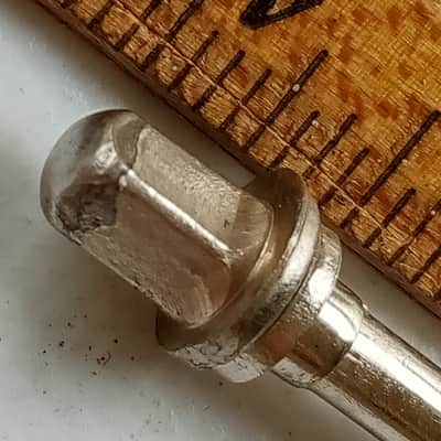 Leedy&Ludwig 1+3 5/8"Tension T-Rods Floor Tom/Snare Drum Vintage 40s Nickel Step image 2