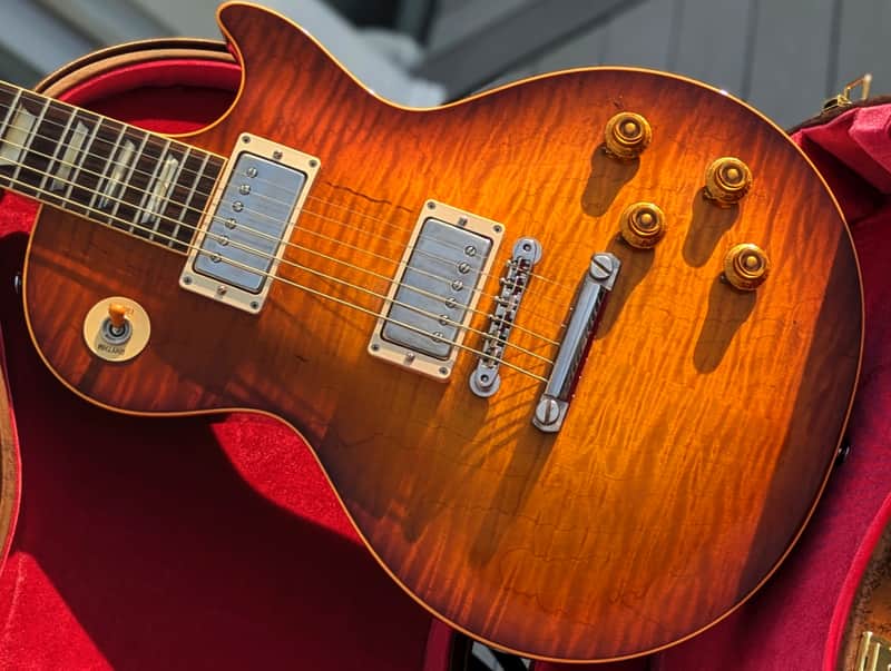 2025 Gibson Custom Shop PSL  '59 Les Paul Reissue - LPR9 - Ice Tea - No Pickguard image 1