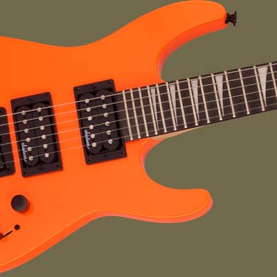 Jackson JS Series Dinky Minion JS1X, Safety Orange, Amaranth image 4