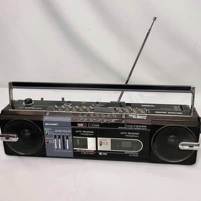 LECTEUR DOUBLE CASSETTES Ghetto Blaster Boombox Sharp Wq T204 176951860624