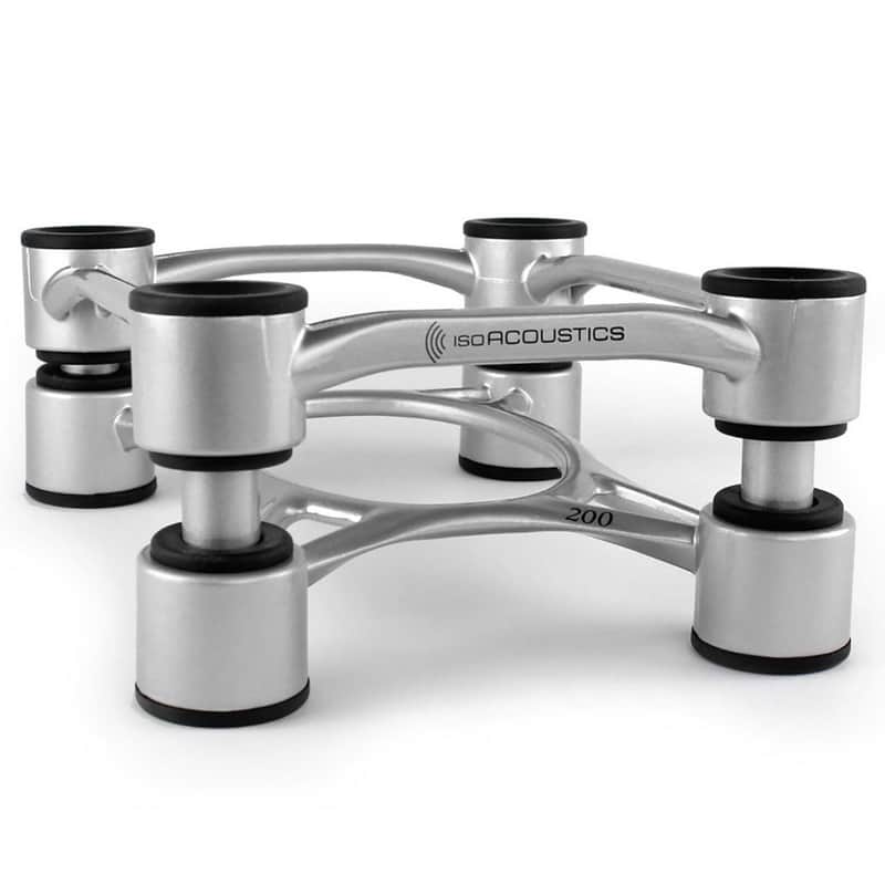 IsoAcoustics Aperta 200 Isolation Speaker Stands (Silver Open Box) image 1