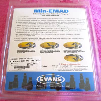 Evans Min-EMAD Dampener Damper Mute Muffles Pack - NOS image 4