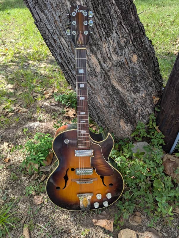 Kay Jazz gutar 1960's - sunburst | Reverb