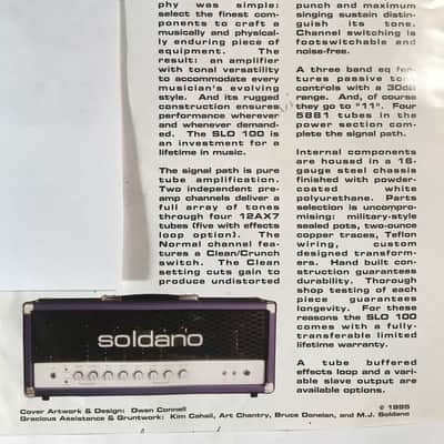 Soldano 1992 Super Lead Overdrive serial #92947 Deyoung transformers image 19