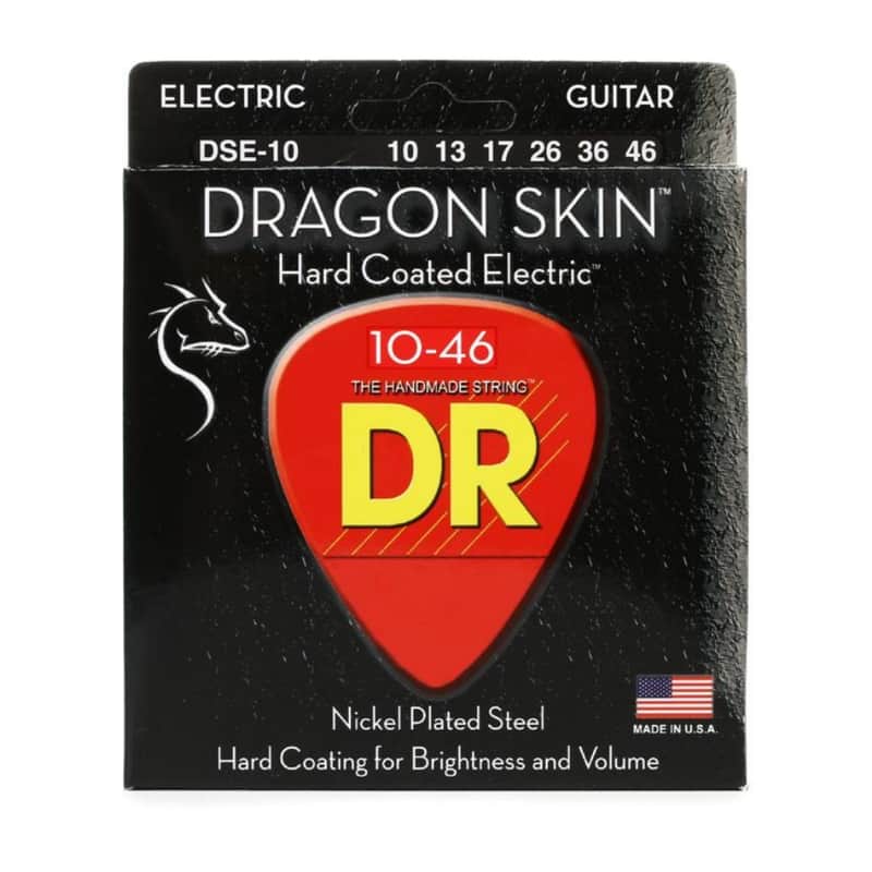 DR Strings DSE-10 Dragon Skin K3 Coated Electric Guitar Strings - .010-.046 Medium image 1