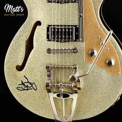 Duesenberg Starplayer gold owned signed and played by Richie Sambora image 5