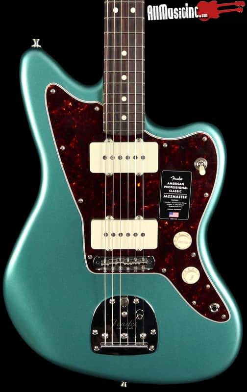 Fender American Professional Classic Jazzmaster Electric Guitar Faded Sherwood Green Metallic