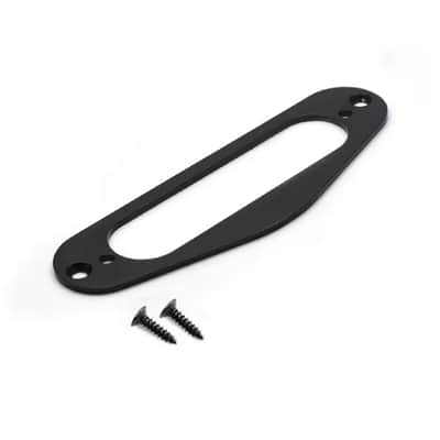 1 Piece Black Metal Guitar Strat Style Single Coil Pickup Ring Mounting Frame image 1