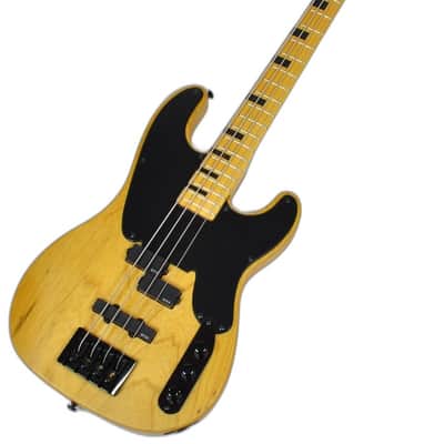 Schecter Model-T Session Electric Bass in Aged Natural Satin Finish image 1
