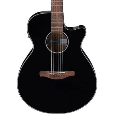 Ibanez AEG50 Acoustic Electric Guitar, Walnut Fretboard, Black High Gloss image 2
