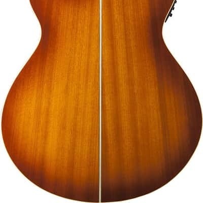 Wahsburn Festival EA15ATB Mini Jumbo Cutaway Acoustic-Electric - Ice Tea Burst image 4