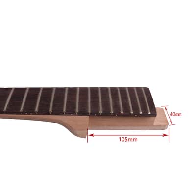 Unfinished Electric Guitar Neck, Mahogany, Rosewood image 5