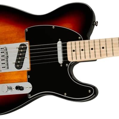 Squier Affinity Telecaster with Maple Fretboard, String Through Body 2021 - Present - 3-Tone Sunburst image 1