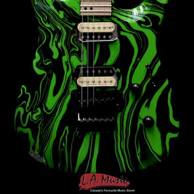 Jackson Pro DK2M Limited Run, Maple Fingerboard, Slime Green Swirl 2914112567 image 1
