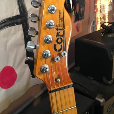 Cort  Performer Tele LIKE Hohner TE-80 Prinz Artist Mad Cat H.S. Anderson Prince Flamed Maple Butter image 4