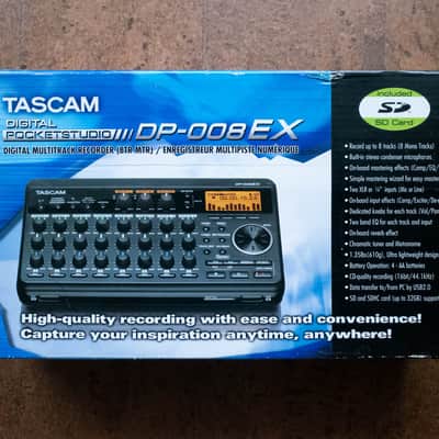 TASCAM DP-008EX POCKET STUDIO, 8 track multitrack digital recorder + original power suplly, like new image 2