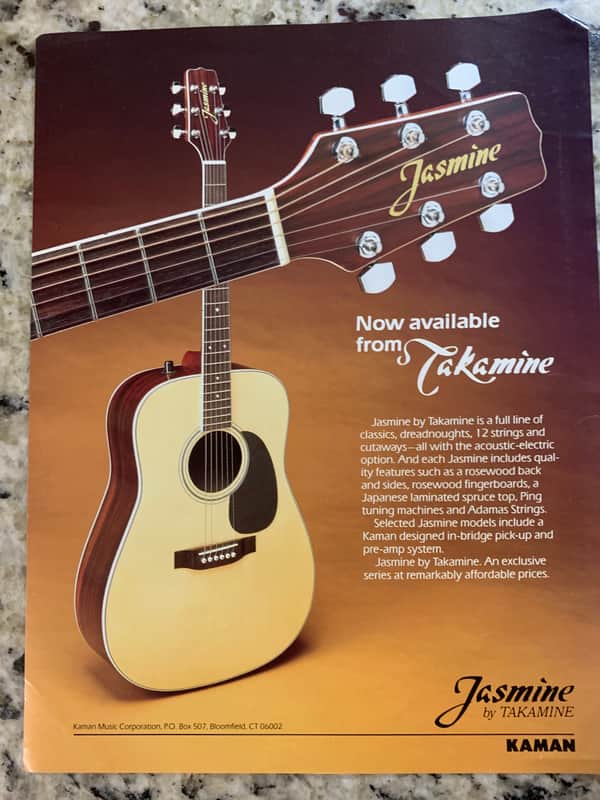 Jasmine Acoustic Brochure 80’s-90’s image 1