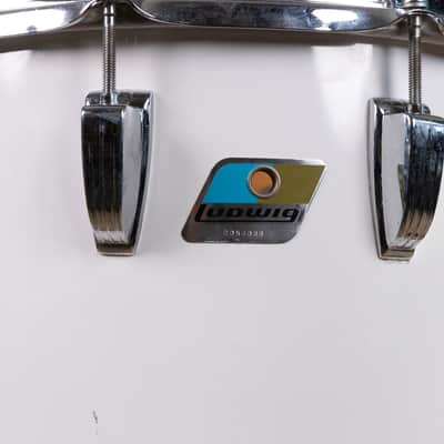 1980s Ludwig 13x14" White Cortex Concert Tom image 7
