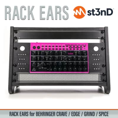 RACK EARS for BEHRINGER CRAVE / EDGE / GRIND / SPICE with PATCH CABLE HOLDER