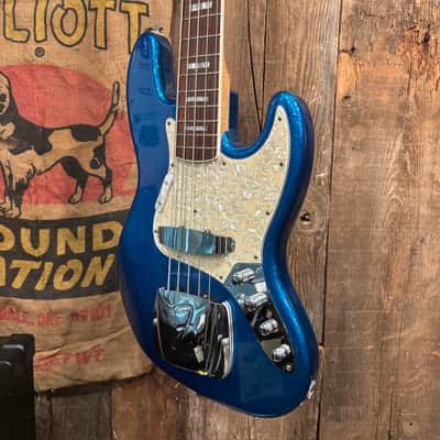 Fender Custom Shop Masterbuilt John Suhr "Grand Finale" Jazz Bass V 1997 - Blue Flake image 3