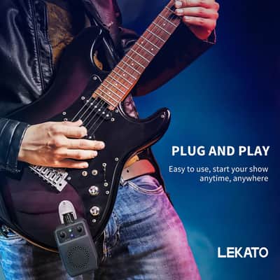 LEKATO Mini Electric Guitar Amp 5W, Portable Guitar Amp Bluetooth with Built-in 4 Effects, Clean Distortion Overdrive Reverb, Rechargeable Small Amplifier for Practice, Black (JA-05G) image 6