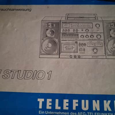 Telefunken HiFi Studio 1 Vintage Boombox Cassette & Radio Player – Fully Working, Retro Collectible, Manual Included Tested image 7